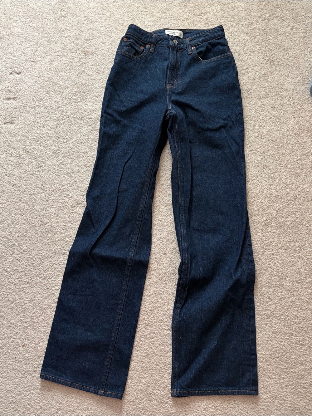 90s high rise relaxed jeans dark wash